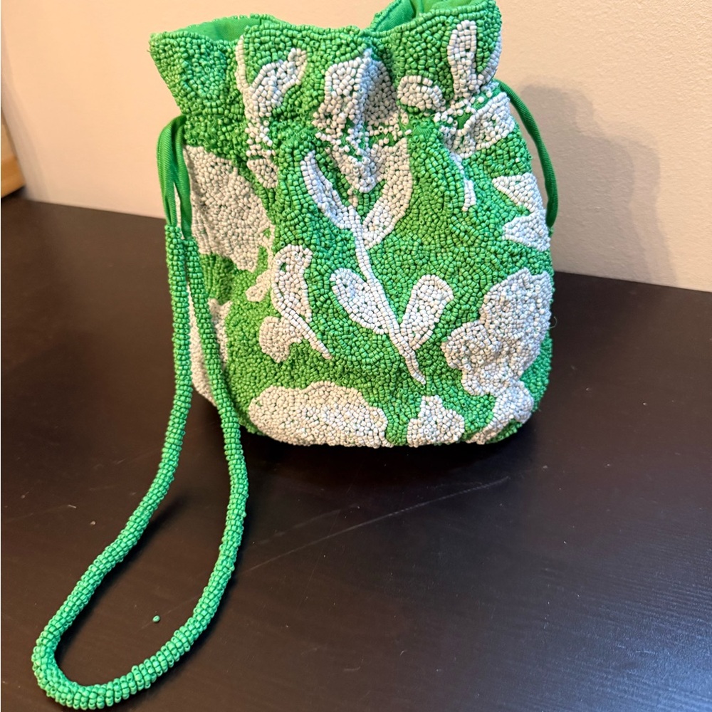 Green Beaded Drawstring Bag Kate Spade at Target - Picture 2 of 3